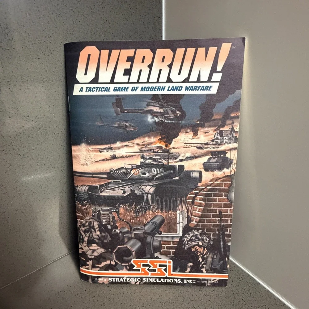 Overrun Apple II 1989 SSI Big Box 5.25 Disks Manuals Gary Grigsby Vintage